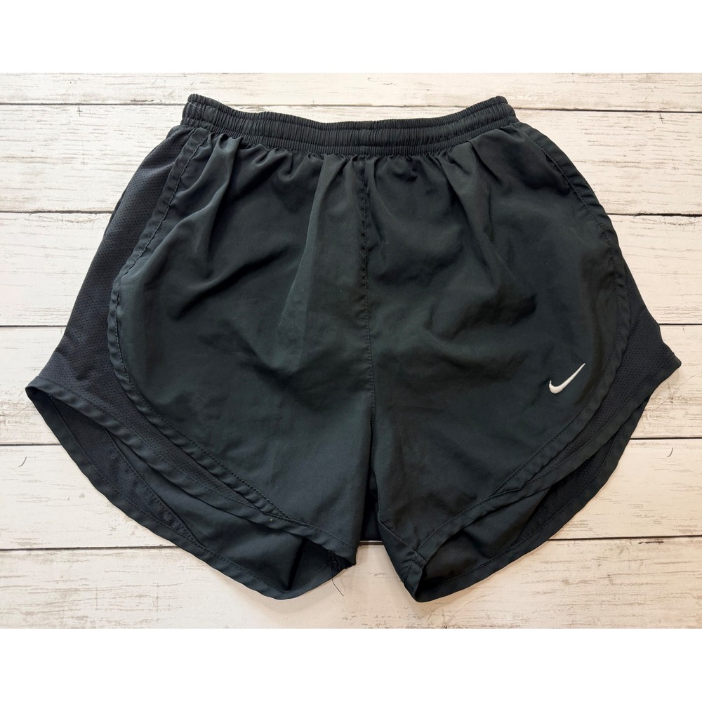 Nike Dri-FIT Tempo Running Shorts Womens XS Black Mesh Athletic Gym Workout